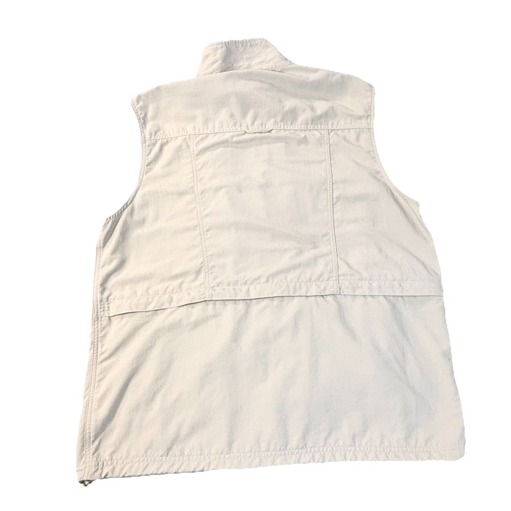 Travel Smith Mens Large Beige Utility Tactical Fishing Vest 12 Pockets Nylon - Picture 2 of 7